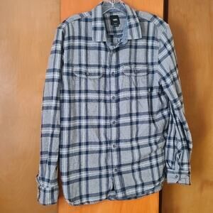 Mens Vans Off The Wall Flannel Shirt Medium Classic Fit 90s Streetwear Casual